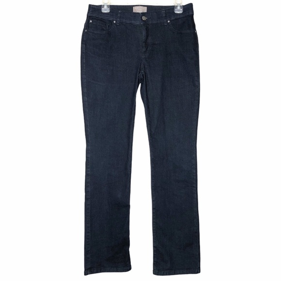 CHICO'S Size 00 Short Fabulously Slimming Straight Leg Mid-Rise Jeans Std Size 2 - Picture 1 of 5